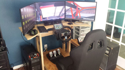 2018 Sim Racing Battle Station Updated Mounitor Base
